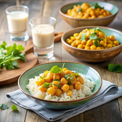 Curry Z Ciecierzycy na Mleku Kokosowym z Dynią i Szpinakiem